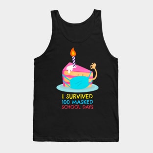 I survived 100 masked school days Tank Top